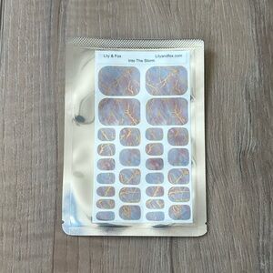 Pink, Blue, and Gold Marble Nails!! Brand New!!